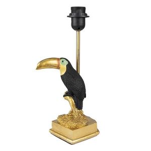Zlato-černá noha stolní lampy Toucan gold - 14*10*31 cm 6LMP763 obraz