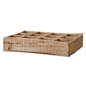Dekorační dřevěný box/ polička s 12ti přihrádkami Grimaud - 54*40*5cm 41064600 (41646-00) obraz