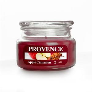 Provence Vonná svíčka ve skle 45 hodin jablko a skořice obraz