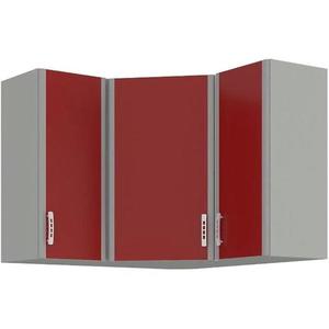 Kuchyňská skříňka Elma 90x90 cm, červená/ šedá, 90/90GN-72 obraz