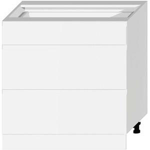 Kuchyňská skříňka Livia D80S/3 bílý puntík mat obraz