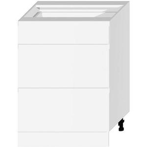 Kuchyňská skříňka Livia D60S/3 bílý puntík mat obraz