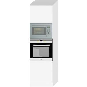 Kuchyňská skříňka Livia D60PK MV 2133 PL bílý puntík mat obraz