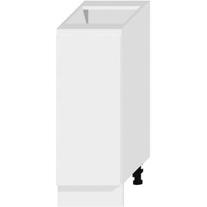Kuchyňská skříňka Livia D20 cargo + koš bílý puntík mat obraz