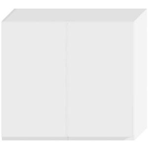 Kuchyňská skříňka Livia W80SU ALU bílý puntík mat obraz
