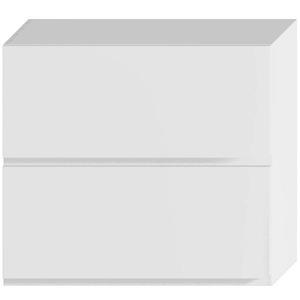 Kuchyňská skříňka Livia W80GRF/2 bílý puntík mat obraz