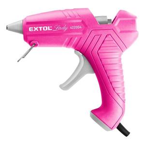 Pistole tavná lepící Extol Lady, o 11 mm, 40W, růžová obraz