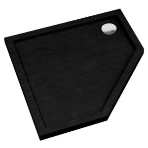 Vanička pětiúhelníkový Black Stone 80x80x5 Espera AQM2397CST obraz
