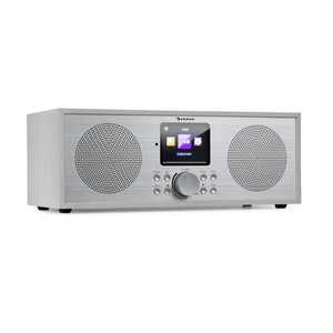 Auna Silver Star Stereo, internetové DAB+/FM rádio, WiFi, BT, DAB+/FM, bílé obraz