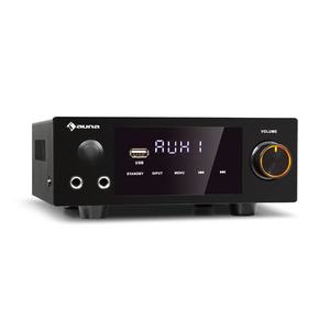 Auna AMP-2 DG, stereo HiFi zesilovač, 2x50 W, RMS, BT/USB, optický a koaxální digitální vstup obraz