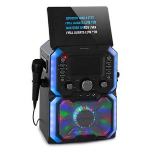 Auna Rockstar Plus, karaoke systém, karaoke zařízení, bluetooth, USB, CD, LED show, cinch obraz