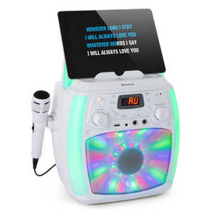 Auna StartMaker Plus, karaoke systém, karaoke zařízení, blutooth, USB, CD LED show, cinch obraz