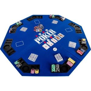 Garthen 57372 Skládací pokerová podložka - modrá obraz