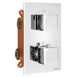 SAPHO LATUS podomítková sprchová termostatická baterie, box, 2 výstupy, chrom 1102-62 obraz