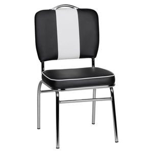 Retro Židle Elivis Černá/bílá obraz