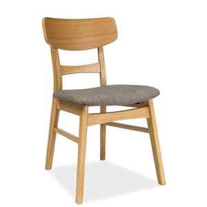 Jídelní židle SAMULI, šedá/dub obraz