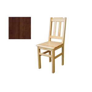 Jídelní židle SULPHUR, masiv borovice/moření ořech obraz