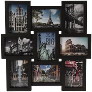 Závěsný fotorámeček Paris, černá, 45, 5 x 45, 5 x 2, 5 cm obraz