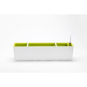 Plastia Samozavlažovací truhlík Berberis 80, bílá + zelená obraz