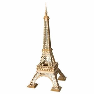 RoboTime dřevěné 3D puzzle Eiffelova věž obraz