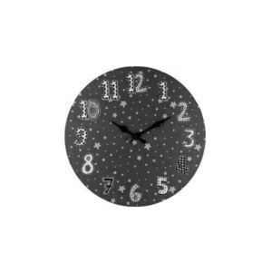 Dětské nástěnné hodiny Stars, 33 cm, šedá obraz