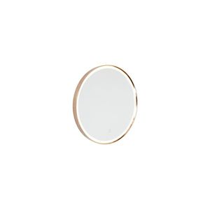 Zrcadlo do koupelny měděné 50 cm vč. LED s dotykovým stmívačem - Miral obraz