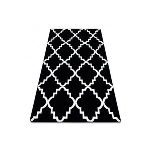 Dywany Lusczow Kusový koberec SKETCH LUKE černý / bílý trellis, velikost 140x190 obraz