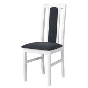 Jídelní židle BOLS 7 bílá/tmavě šedá obraz