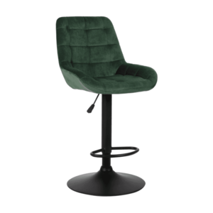 Barová židle CHIRO Tmavě zelená obraz