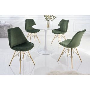 Jídelní židle 2 ks IKAROS Dekorhome Zelená obraz