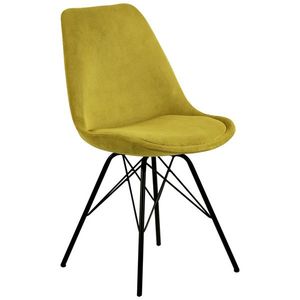 Jídelní Židle Eris Žlutá Kord obraz