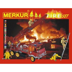 MERKUR FIRE Set Stavebnice 20 modelů 708ks 2 vrstvy v krabici 36x27x5, 5cm obraz