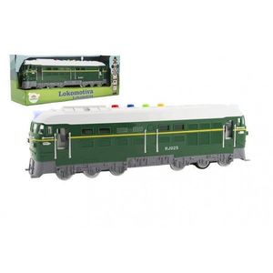 Teddies Lokomotiva/Vlak zelená plast 35cm na baterie se zvukem se světlem v krabici 41x16x12cm obraz