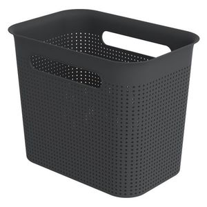 Rotho 92255 ROTHO Úložný box BRISEN, 7 L, plast, černý obraz