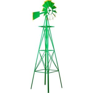 Tuin Větrný mlýn v US stylu - zelená 245 cm obraz