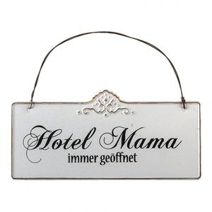 Plechová nástěnná cedule Mama Hotel - 21*15 cm 63145 obraz