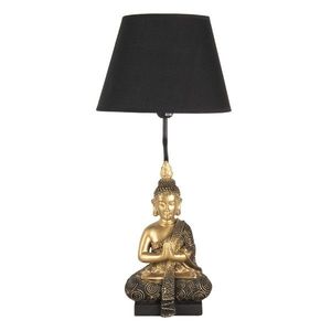 Zlato černá stolní lampa s Buddhou - Ø 28*60 cm / E27 6LMC0037 obraz