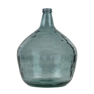 Modrá skleněná váza z recyklovaného skla 16L - Ø32*42cm AGGGFG16 obraz