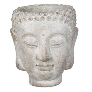Květináč ve tvaru hlavy Buddhy L - Ø 15*14*17 cm 6TE0364L obraz