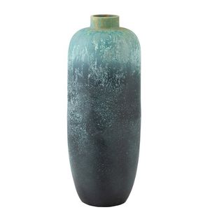 Azurová keramická dekorační váza Vintage - Ø 35*93cm 98542 obraz