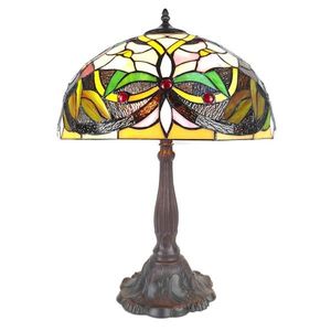 Stolní lampa Tiffany Cream Fayme - 41*58 cm E27/max 2*40W 5LL-6126 obraz