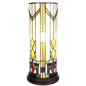 Válcová stolní lampa Tiffany - Ø 18*40 cm E14/max 1*25W 5LL-6297 obraz