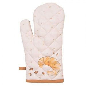 Béžová bavlněná chňapka - rukavice Your Favorite Breakfast - 18*30 cm YFB44 obraz
