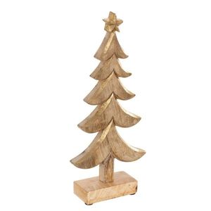 Přírodní dřevěný vánoční stromek s patinou Tree Mango - 14*5*31cm 15864 obraz