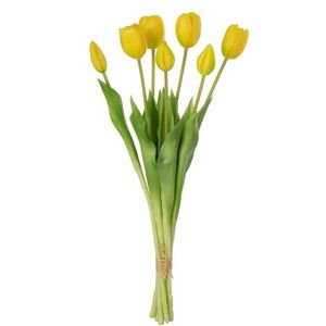 Kytice 7ks žlutých realistických tulipánů - 45cm 32914 obraz
