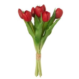 Kytice 7ks červených realistických tulipánů - 31cm 32918 obraz
