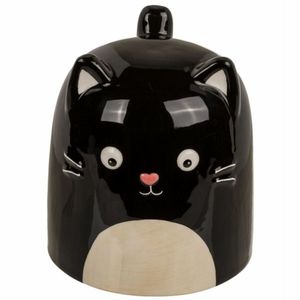 Keramický hrnek Kočka, 540 ml, černá obraz
