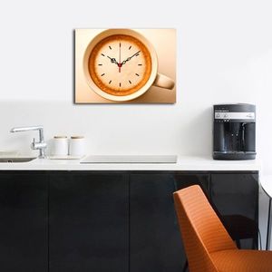 Wallity Dekorativní nástěnné hodiny Cofei béžové obraz