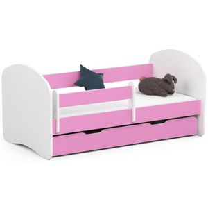 Ak furniture Dětská postel SMILE 140x70 cm růžová obraz