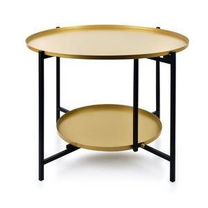 Mondex Dvoupatrový konferenční stolek LUCAS zlatý obraz